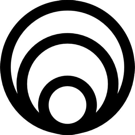 There are three types of arcs: Three circles of different sizes one inside other Icons ...