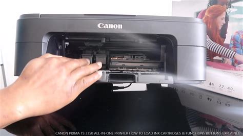 Canon Pixma Ts 3350 All In One Printer How To Load Ink Cartridges