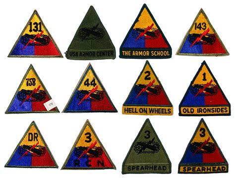 World War Ii And Later Us Armored Division Patch