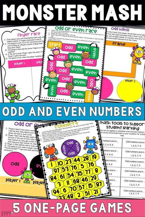 Your Students Will Love To Play These Fun Odd And Even Numbers Games