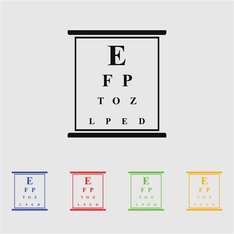 Eye Chart Test Illustration — Stock Vector © Porjai 49051687