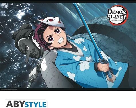 Demon Slayer Abystyle Tanjiro And Urukodaki Poster 915x61 Cm Dynit