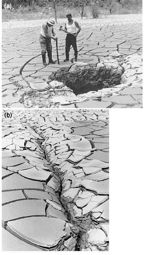Photographs Of Two Different Shapes Of Cover Collapse Sinkholes Formed