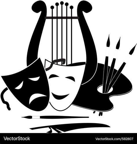 Symbols Of Arts Royalty Free Vector Image Vectorstock