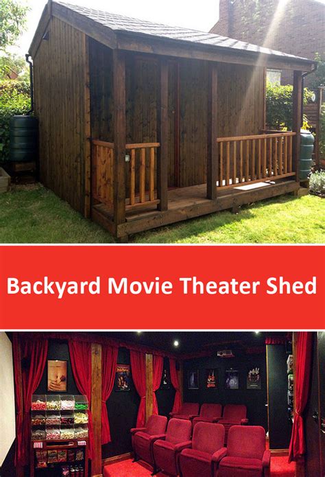 Backyard Movie Theater Shed Designed By Torii Cinema Co