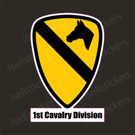 1st First Cavalry Division Army Bumper Sticker Vinyl Window Decal