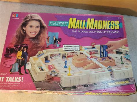 Mall Madness Board Game 1989 Milton Bradley Working Retro Vintage