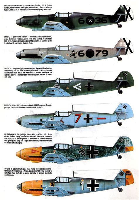 Messerschmitt Bf 109 Fighter Luftwaffe Early Variants Luftwaffe