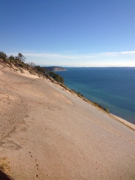 Another Beautiful View Sleeping Bear Sand Dunes Mi Hill Goes Down