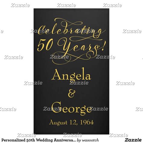 An Anniversary Card With The Words Celebrating 50 Years And Gold