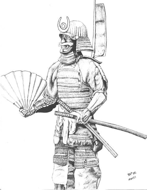 Samurai In Armour By Reppard Powers