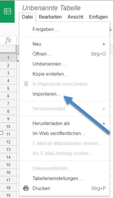 Excel Xlsx Datei In Eine Google Tabelle Importieren Toptorials