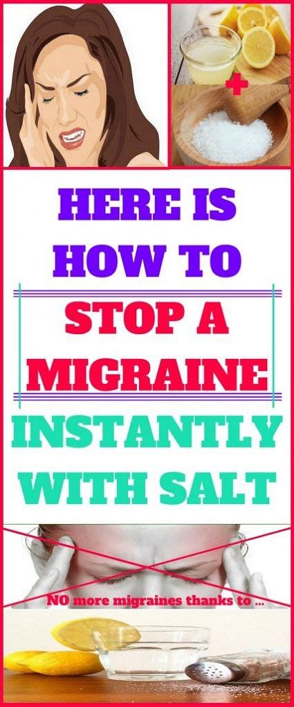 How To Stop A Migraine Instantly With Salt How To Stop A Migraine