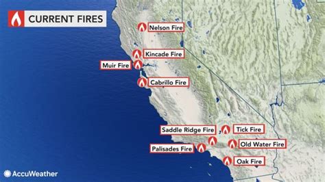Current California Wildfire Map World Of Light Map