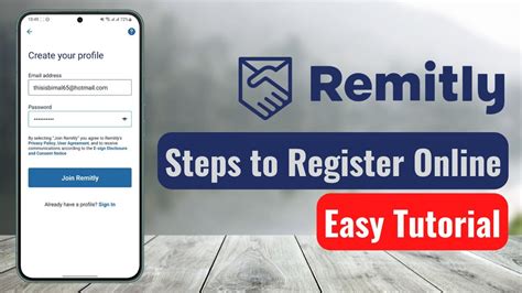 How To Register Remitly Create Remitly Account Youtube