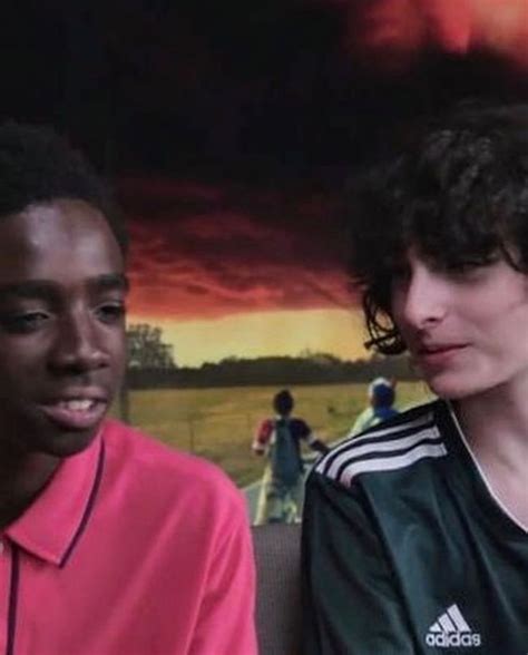 caleb mclaughlin and finn wolfhard matthew modine shannon purser joe keery