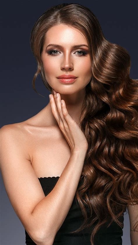 Brunette Woman Model Long Hair Gorgeous 720x1280 Wallpaper Brunette