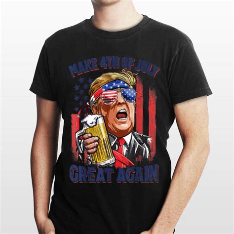 Make 4Th Of July Great Again Trump Men Drinking Beer shirt – Pepa Shirt