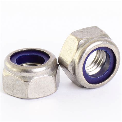 10 Pack A2 Stainless Nyloc Nylock Lock Nuts M2 M25 M3 M4 M5 M6 M8 M10