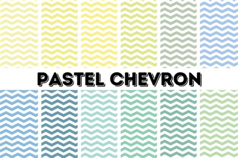 Digital Paper Pastel Chevron Pattern Graphic By Jankow · Creative Fabrica