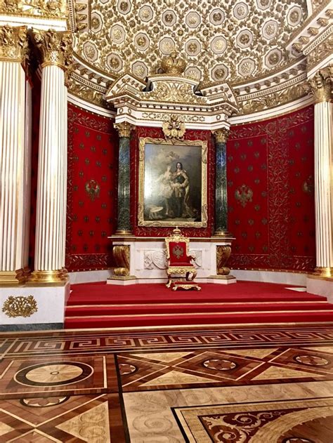 The Small Throne Room Of The Winter Palace Hermitage Saint Petersburg