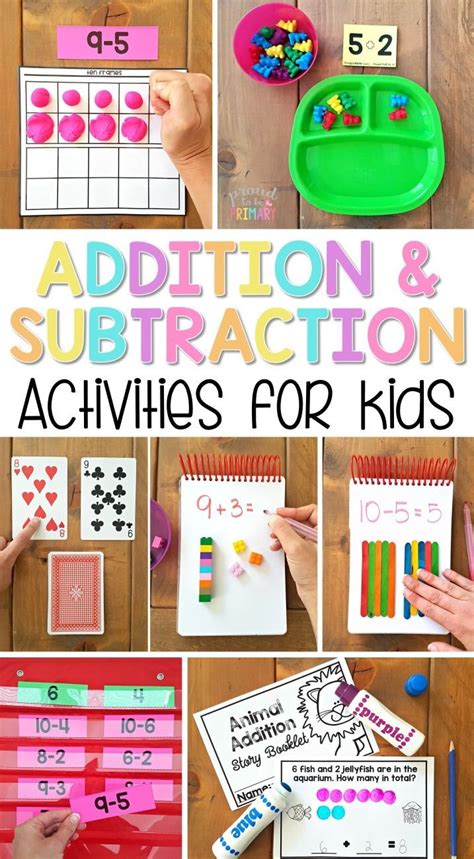 Fundamental Addition And Subtraction Activities For Kids Subtraction