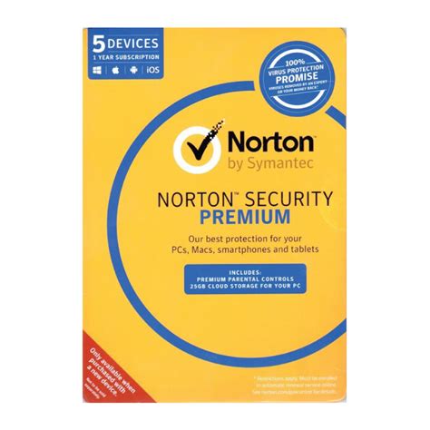 Norton Security Premium 30 Oem 25gb 5 Device 1 Year Au