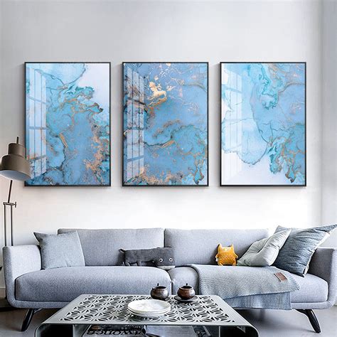 Acrylic Pour Painting 3 Pieces Wall Art Abstract Printable Etsy