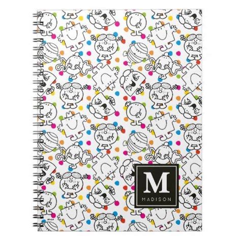 Mr Men And Little Miss Rainbow Polka Dots Pattern Notebook Zazzle