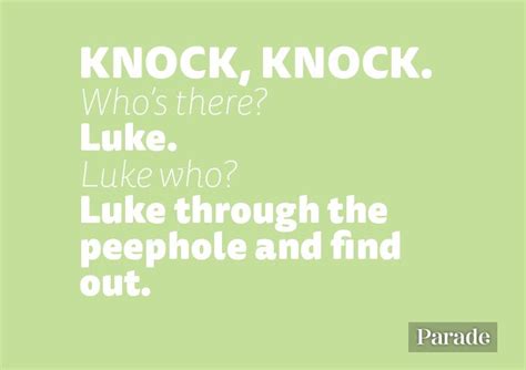 Kids, grandparents, and everyone in between gets a kick out of a funny knock knock joke. LOL! 101 Knock Knock Jokes That Are So Bad They're Good ...