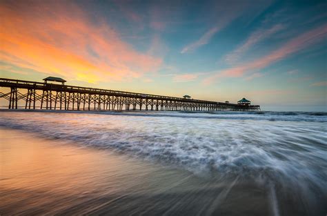 Wild dunes resort is a south carolina beach resort in isle of palms, perfect for family vacations or private getaways in our resort rooms and suites. Folly Beach Pier at Dawn - Charleston SC Photograph by ...