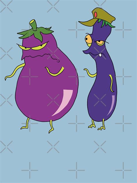 Evil Eggplants Courage The Cowardly Dog T Shirt By Valentinahramov