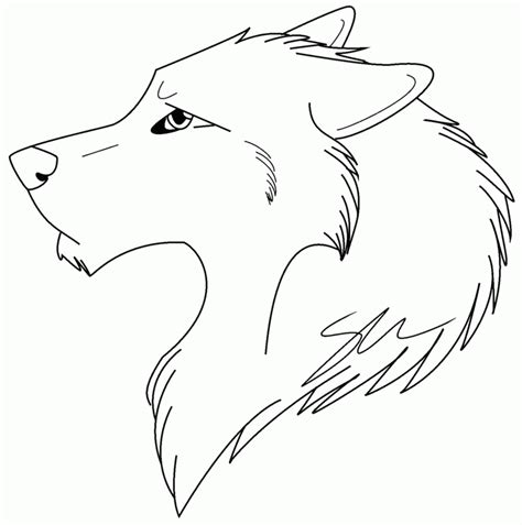 Coloring Pages Of Anime Wolves - Coloring Home