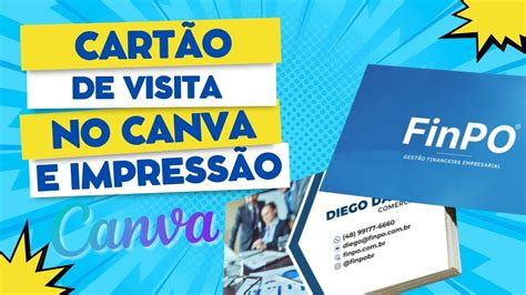 TUTORIAL COMO FAZER CARTAO DE VISITA NO CANVA E ENVIAR PARA GRÁFICA