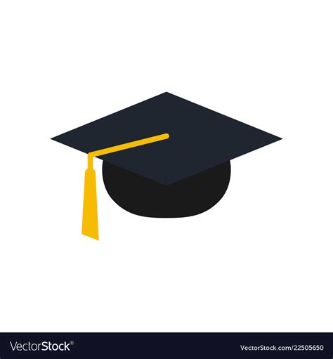Graduation Cap Logo Icon Design Template Vector Image