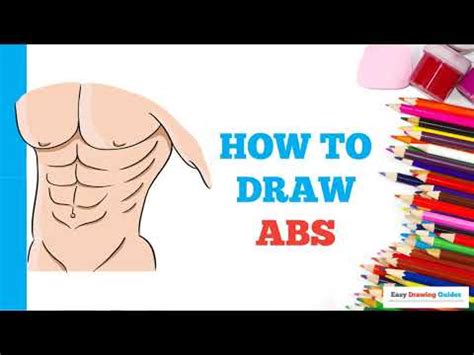 How To Draw Abs In A Few Easy Steps Drawing Tutorial For Beginner