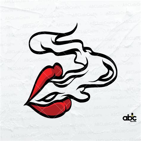 Sexy Red Lips Smoking Joint Svg File Red Lips Svg Lips Svg Etsy