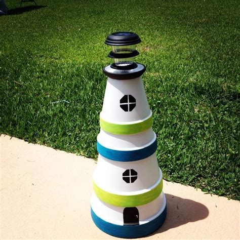 5 Easy Steps To Create A Diy Clay Pot Lighthouse Ideas The Owner