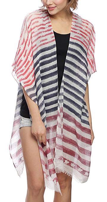 Apparelism Womens Summer Open Front Kimono Cardigan Beach Cover Up