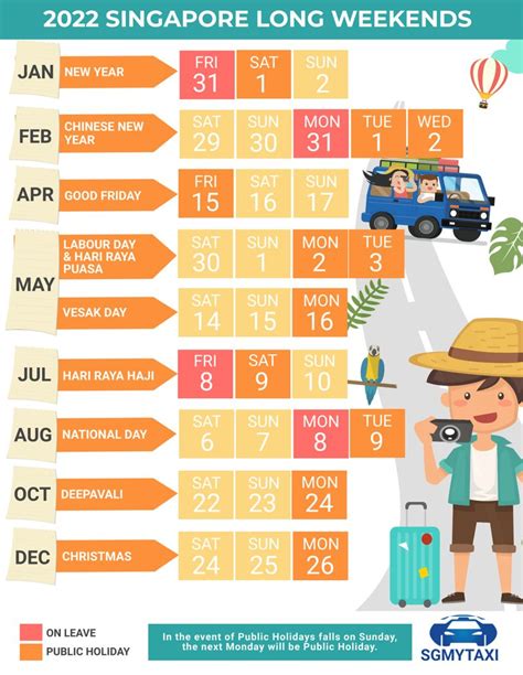 8 Long Weekends In Singapore In 2022 Bonus Calendar Cheatsheet Vrogue