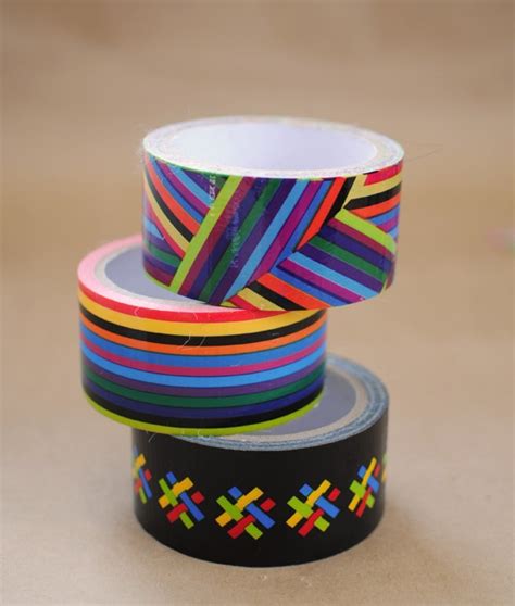 Rainbow Patterned Duct Tape Use This To Wrap A Plain Package And Its