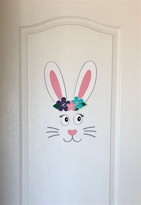 Bunny Door Decoration Easter Bunny Door Decoration Easter Etsy In