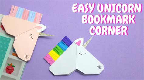Easy Unicorn Bookmark Corner | Paper Crafts for Kids ...