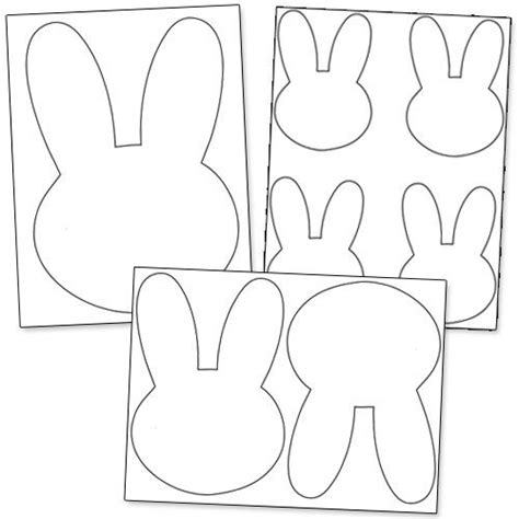 One more big plus with printable is the fact many sites consistently release new designs. Printable Bunny Template from PrintableTreats.com | Bunny ...