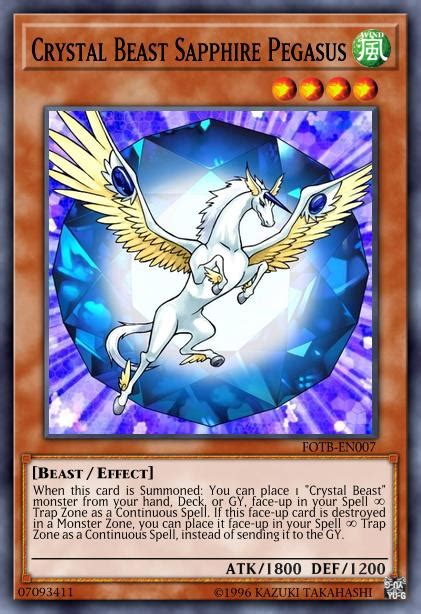 Crystal Beast Sapphire Pegasus Decks And Tips Yugioh Duel Links Gamea