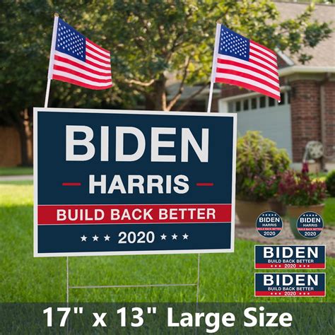 Collectable Us Political Memorabilia Biden Harris 2020 Political Yard