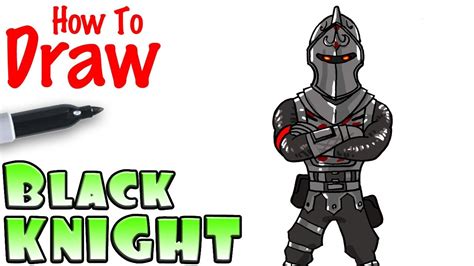 How To Draw The Black Knight Fortnite Youtube