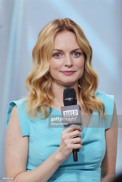 Actress Heather Graham Visits Build To Discuss Her Show Law And Order News Photo Getty Images