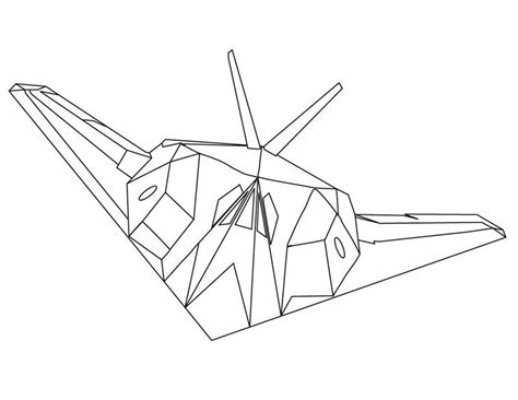 Dessin Avion De Chasse  GreatestColoringBook.com