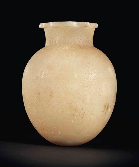 An Egyptian Alabaster Jar